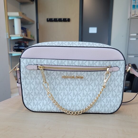 Michael Kors Jet Set Large Logo Crossbody Bag - Picture 2 of 11